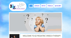 Desktop Screenshot of ezpediatricspeech.com